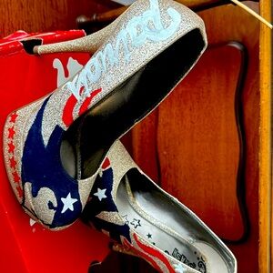 Custom hand painted New England Patriots heels